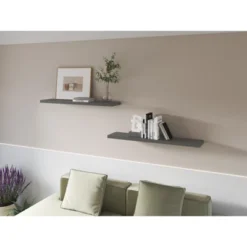 Greer Floating Shelf In Melamine X2, Grey 13 Greer Floating Shelf In Melamine X2, Grey -House Furnish World GUEST 44494332 3203 4b3d af45 1cd56e44194c