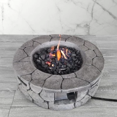 9'' H X 28'' W Fiber Reinforced Concrete Outdoor Fire Pit 4 9'' H X 28'' W Fiber Reinforced Concrete Outdoor Fire Pit - Image 4
