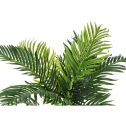 Artificial Plant, 34" Tall, Palm Tree, Indoor, Faux, Fake, Floor, Greenery, Potted, Real Touch, Decorative, Green Leaves, Black Pot -House Furnish World GUEST 45139cf8 b521 44c4 ad42 979d0f3a4822