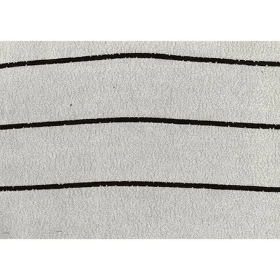 Modern Square Pouf Off-White Jacquard Fabric Upholstered Ottoman, Non-Slip Floor Pouf, Bean Bag Chair, 1pc Sitting Pouf 5 Modern Square Pouf Off-White Jacquard Fabric Upholstered Ottoman, Non-Slip Floor Pouf, Bean Bag Chair, 1pc Sitting Pouf - Image 5