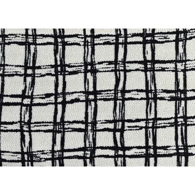 Modern Square Pouf Pattered Black White Fabric Upholstered Ottoman, Non-Slip Floor Pouf, Bean Bag Chair, 1pc Sitting Pouf 5 Modern Square Pouf Pattered Black White Fabric Upholstered Ottoman, Non-Slip Floor Pouf, Bean Bag Chair, 1pc Sitting Pouf - Image 5