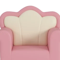 Polyester Kids Sofa, Princess Armchair For Children, Petal Shape Toddler Sofa Chair For Playroom, Children's Bedroom, Pink+White -House Furnish World GUEST 4603b68e 7baf 4a3f a23b 097ab3517004