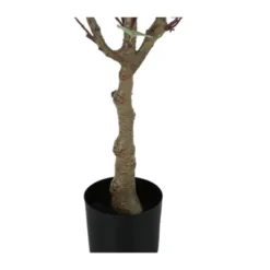 Artificial Plant, 46" Tall, Eucalyptus Tree, Indoor, Faux, Fake, Floor, Greenery, Potted, Decorative, Green Leaves, Black Pot -House Furnish World GUEST 4682a527 9416 4c3b afd6 8a36346becef