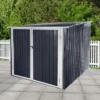 Bicycle Outdoor Steel Storage Shed ,Stores 4 Bikes,Grey