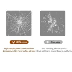 48*32 Inch Bathroom Mirror With Led Lights , Anti-Fog Lighted Vanity Mirrors For Wall Mounted, 3 Colors And 5 Level Dimmable, Horizontal/Vertical -House Furnish World GUEST 47fa44d4 a196 48dd 8bf9 bf0893e26146