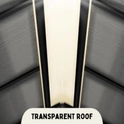 XWT012-1 6*8ft Resin Plastic Storage Shed For Backyard Garden Big Spire Tool Storage -House Furnish World GUEST 4a807484 c486 42e8 98d1 6dca1fb0f95a