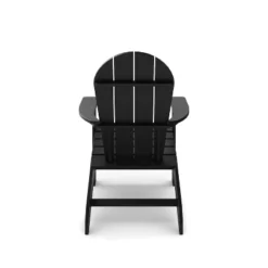 Black Adirondack Chair ¨C Premium HDPE Poly Lumber For Pool, Patio, And Garden Elegance