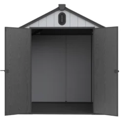 XWT012-1 6*8ft Resin Plastic Storage Shed For Backyard Garden Big Spire Tool Storage -House Furnish World GUEST 4cb4fce4 9b3f 4216 8ea7 7ff39b6ad751