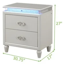 LED Night Stand Made With Wood In Milky White 6 LED Night Stand Made With Wood In Milky White -House Furnish World GUEST 4ced525c 1602 4234 a2a2 845f0226f864