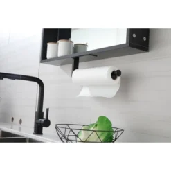 2 Pack Paper Towel Holder Wall Mount,Paper Towel Holder Under Cabinet, Self Adhesive Holders,for Kitchen Organization And Storage (12inch, 2 Pack) -House Furnish World GUEST 54c1bda2 cb04 4c20 8246 0bb3e593e717