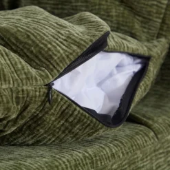 Single Chair Sofa Lounge Chair With Backrest Fully Compressed Sofa Suitable For Living Room, Bedroom, Polyester,GREEN -House Furnish World GUEST 5b082e40 1b8d 4ea5 80ce e2bc6493bc57