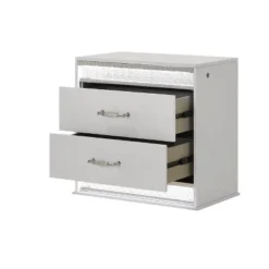 Glam Modern Style 2-Drawer Night Stand Made With Wood In White Same AsG150108644 (NJ Inventory) 6 Glam Modern Style 2-Drawer Night Stand Made With Wood In White Same AsG150108644 (NJ Inventory) -House Furnish World GUEST 5e7ac154 c1e4 478c 8c29 ef553c794486