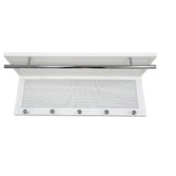 Esyspot Metal Powder Coating Hook Wall Mounted With Shelf In White -House Furnish World GUEST 5ecf239f 9317 4999 8289 95c6e4ce653a