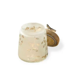 Twigy Frosted Glass Jar With Wooden Lid - 4.9X4.9X7.4in -House Furnish World GUEST 5fa196cb fa8c 49d3 8391 bd12fd2825f6