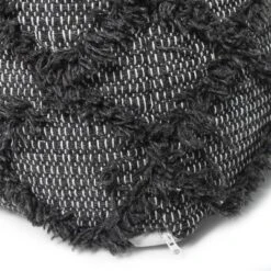 Jumanji Handcrafted Wool And Cotton Pouf, Brown Color -House Furnish World GUEST 608fe1ef 16e8 4960 826c 5807ae0b5255