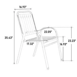 5-Piece Plastic Chair And Steel Table Outdoor Dining Set, Plastic Chairs And Table Set For Garden Patio, Black -House Furnish World GUEST 63301afa fc17 4f8a 842a 19ebe3177b0b 2