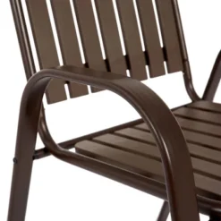 5-Piece Plastic Chair And Steel Table Outdoor Dining Set, Plastic Chairs And Table Set For Garden Patio, Brown 22 5-Piece Plastic Chair And Steel Table Outdoor Dining Set, Plastic Chairs And Table Set For Garden Patio, Brown -House Furnish World GUEST 6573d114 2433 4263 8301 b10aaff0ed0a 1