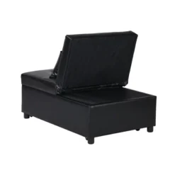 Folding Ottoman Sofa Bed BLACK -House Furnish World GUEST 6628ad7e 2b0c 47e7 b7fd 3a58e88809c8