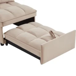 4 In1 Multifunction Single Sofa Bed With Storage Pockets,Tufted Single Polyesterll-out Sofa Bed With Adjustable Backrest And Pillows 21 4 In1 Multifunction Single Sofa Bed With Storage Pockets,Tufted Single Polyesterll-out Sofa Bed With Adjustable Backrest And Pillows -House Furnish World GUEST 674fb8a7 33b3 43ae bb91 92cdc4bf3c7f