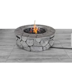 9'' H X 28'' W Fiber Reinforced Concrete Outdoor Fire Pit(Stone Gray) -House Furnish World GUEST 698afc9a f38b 409c 8dfa 30dae8d7e422