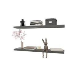 Grey Floating Shelf