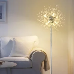 Crystal Floor Lamp For Bedroom, Floor Lamp For Living Room,Standing Lamp,Modern Floor Lamp For Room Decor, 32 Firework Crystal Harnesses Included -House Furnish World GUEST 6e31bb45 2278 4f7f bf50 8ddf97d85567
