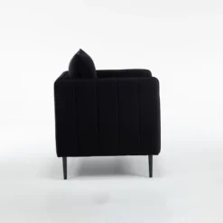 Accent Chair For Living Room, Polyester Comfy Single Sofa Chair Mid-Century Modern Armchair With 1 Pillow And Metal Legs For Bedroom Office Reading -House Furnish World GUEST 6e73bd53 b720 4595 bb08 b883c8b17bea