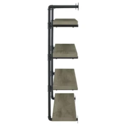 Black And Grey Driftwood 4-tier Wall Shelf -House Furnish World GUEST 6f936c6e af57 4ee3 8aef d076be300994