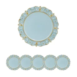 6 Pack Plastic Charger Plate, D14in