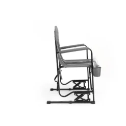 Outdoor Freestyle Rocker Camping Chair Portable Folding Rocking Chair With Solid, Durable Armrests, Drink Holder & Comfortable Backrest -Grey -House Furnish World GUEST 7296f09f dd52 48f5 b1da bd3f9edd4c59