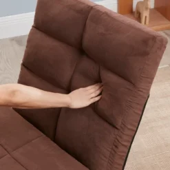 Triple Fold Down Sofa Bed, Adjustable Floor Couch Sofa With One Pillow, 5 Reclining Position, Convertible Polyester Guest Sleeper -House Furnish World GUEST 7482fdf9 6551 43e8 96d7 522dad926f19