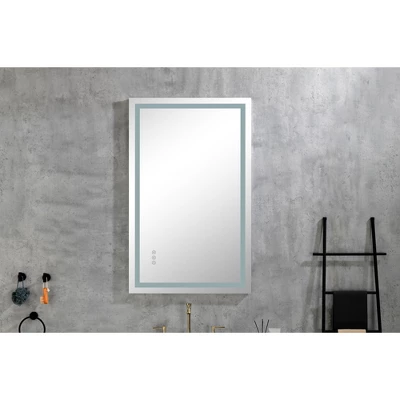 LED Bathroom Mirror 40inx 28inwith Front And Backlight, Large Dimmable Wall Mirrors With Anti-Fog, Memory, 3 Colors, LED Vanity Mirror 1 LED Bathroom Mirror 40inx 28inwith Front And Backlight, Large Dimmable Wall Mirrors With Anti-Fog, Memory, 3 Colors, LED Vanity Mirror