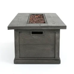 56" Outdoor 50,000 BTU Rectangular MgO Concrete Propane Fire Pit, Grey Wood Pattern (Tank Cover Not Included) 24 56" Outdoor 50,000 BTU Rectangular MgO Concrete Propane Fire Pit, Grey Wood Pattern (Tank Cover Not Included) -House Furnish World GUEST 7599df10 da3a 4ba7 86cd b7971ea92405
