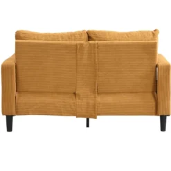 57 " High Resilience Loveseat Sofa, Wooden Frame 2 Seat Sofa, Comfy , Small Space Saving Modern Polyester Sofa -House Furnish World GUEST 7b258b4b 4195 4046 9181 74bf2083335d