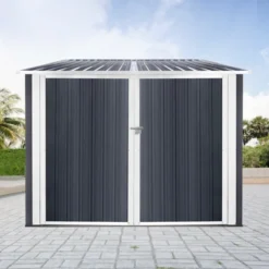 Bicycle Outdoor Steel Storage Shed ,Stores 4 Bikes,Grey -House Furnish World GUEST 7ba4f93b a740 4816 b7e2 962dc4a36a40