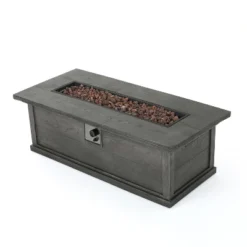 56" Outdoor 50,000 BTU Rectangular MgO Concrete Propane Fire Pit, Grey Wood Pattern (Tank Cover Not Included) 23 56" Outdoor 50,000 BTU Rectangular MgO Concrete Propane Fire Pit, Grey Wood Pattern (Tank Cover Not Included) -House Furnish World GUEST 7cfca3f4 bd6c 440b a246 d7d47095d1d5