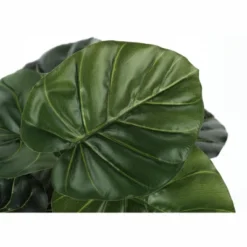 Artificial Plant, 24" Tall, Alocasia, Indoor, Faux, Fake, Table, Greenery, Potted, Real Touch, Decorative, Green Leaves, Black Pot -House Furnish World GUEST 7de81cd6 defe 4eb0 8350 a1f170e5a494