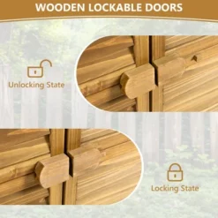 Outdoor Storage Cabinet,Garden Shed,Pool Storage Shed With Lockable Door, Waterproof Roof And 2 Removable Shelves, Storage Shed For Patio And Lawn -House Furnish World GUEST 7f611489 e559 4dd6 a634 f33cfa8ea7fb