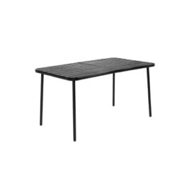 7 Pieces Patio Dining Set, Plastic Chair And Steel Table Outdoor Set, Plastic Chairs And Table Set For Garden Patio, Black -House Furnish World GUEST 802bd8ab dd9d 4c4f a0ce 2d249f30399f