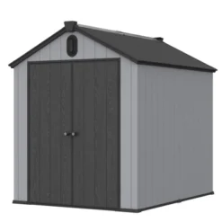 XWT012-1 6*8ft Resin Plastic Storage Shed For Backyard Garden Big Spire Tool Storage -House Furnish World GUEST 803b7280 4481 4e93 94d1 aaf795975463