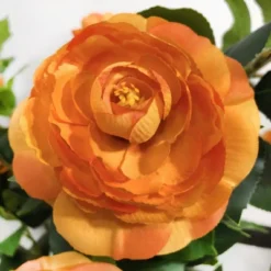 Artificial Camellia Tree 2 Pack, 36"Faux Camellia Plant In Pot With Orange Flowers, Greenery Potted Plant For Indoor Outdoor Office Home Porch Decor -House Furnish World GUEST 80924fbe be98 41f9 9660 73007aaf4b7e