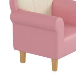 Polyester Kids Sofa, Princess Armchair For Children, Petal Shape Toddler Sofa Chair For Playroom, Children's Bedroom, Pink+White -House Furnish World GUEST 8199acdc ae21 4aca ac70 3b95d2c6b406