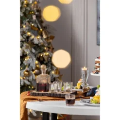 S/6 Alaine Bar Set With Mango Wood Stand -House Furnish World GUEST 824a4e79 5453 4394 85e1 387dce90bdeb