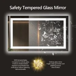 60x28 Inch Frameless LED Bathroom Mirror,Smart Mirror -House Furnish World GUEST 83c216e5 aad9 4e4f b075 0ed2a795ee72 2