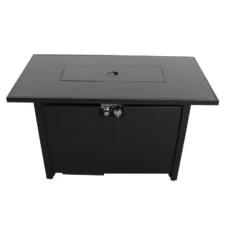 25" H X 42" W Steel Outdoor Fire Pit Table With Lid -House Furnish World GUEST 83c35661 1a51 44da a23c f0bc2a475ec3