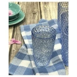 Diamond Cut Acrylic Glasses Drinking Set Of 4 (19oz), Plastic Drinking Glasses, BPA Free Cocktail Glasses, Drinkware Set, Drinking Water Glasses -House Furnish World GUEST 85186589 853d 4354 bad7 c261410d4360