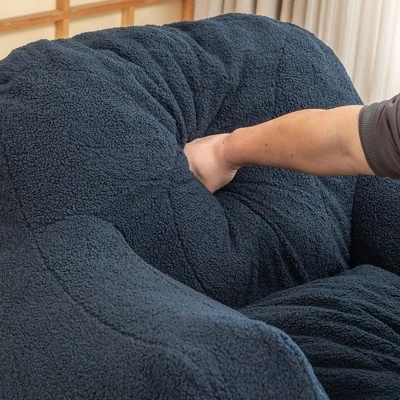 Bean Bag Chair With Filler, Bean Bag Sofa With Tufted Soft Stuffed Filling, Fluffy And Lazy Sofa, Comfy Cozy BeanBag Chairs With Memory Polyester 9 Bean Bag Chair With Filler, Bean Bag Sofa With Tufted Soft Stuffed Filling, Fluffy And Lazy Sofa, Comfy Cozy BeanBag Chairs With Memory Polyester - Image 9