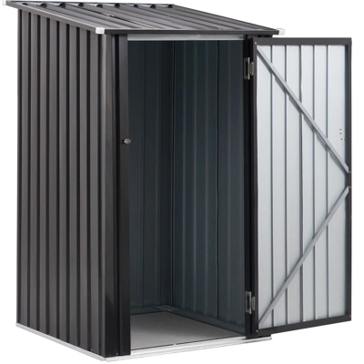 Outdoor Storage Shed, 3 X 3 FT Metal Steel Garden Shed With Single Lockable Door, Small Shed Outdoor Steel Utility Tool Shed For Backyard Garden Lawn 2 Outdoor Storage Shed, 3 X 3 FT Metal Steel Garden Shed With Single Lockable Door, Small Shed Outdoor Steel Utility Tool Shed For Backyard Garden Lawn - Image 2