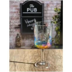 Rainbow Diamond Acrylic Glasses Drinking Set Of 4 DOF (9oz), Plastic Drinking Glasses, BPA Free Cocktail Glasses, Drinkware Set -House Furnish World GUEST 881dd1d7 88dd 4826 adc6 43a4c4ba3334