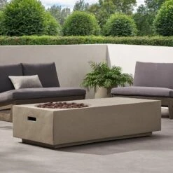 RECTANGLE 14.75" MGO FIRE PIT - 50 000 BTU -House Furnish World GUEST 8832af02 1da0 4404 8212 b6e07ab1a9d1